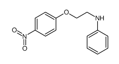 N-[2-(4-nitrophenoxy)ethyl]aniline结构式