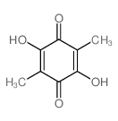 2,5-Cyclohexadiene-1,4-dione,2,5-dihydroxy-3,6-dimethyl-结构式