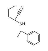 (2R)-2-[[(1R)-1-phenylethyl]amino]pentanenitrile Structure