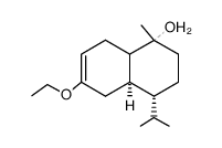 (4R,4aR,8aS)-6-Ethoxy-4-isopropyl-1-methyl-1,2,3,4,4a,5,8,8a-octahydro-naphthalen-1-ol结构式
