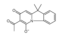 7-acetyl-10,10-dimethyl-8-oxopyrido[1,2-a]indol-6-olate Structure