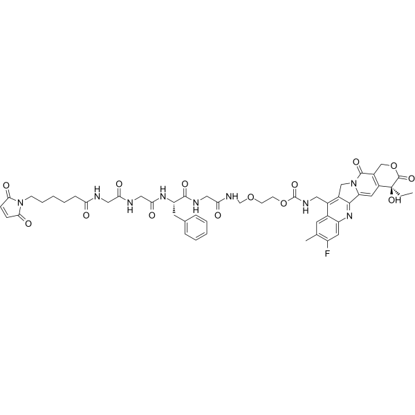 MC-GGFG-AM-(10Me-11F-Camptothecin) Structure