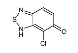7-chloro-1H-2,1,3-benzothiadiazol-6-one结构式