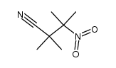 α,α-dimethyl-β-nitroisovaleronitrile Structure