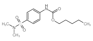 Carbanilic acid,p-(dimethylsulfamoyl)-, pentyl ester (8CI)结构式