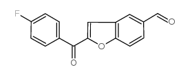 2-(4-氟苯甲酰基)-1-苯并呋喃-5-甲醛结构式