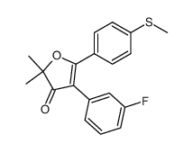 4-(3-氟苯基)-2,2-二甲基-5-(4-(甲硫基)苯基)呋喃-3(2H)-酮图片