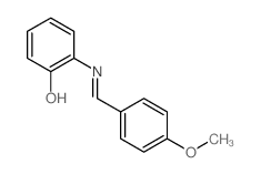 Phenol,2-[[(4-methoxyphenyl)methylene]amino]-结构式