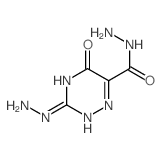 1,2,4-Triazine-6-carboxylicacid, 3-hydrazinyl-2,5-dihydro-5-oxo-, hydrazide structure