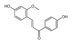 3-(4-hydroxy-2-methoxyphenyl)-1-(4-hydroxyphenyl)prop-2-en-1-one Structure