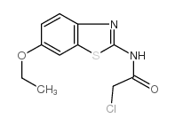 2-氯-N-(6-乙氧基苯并噻唑-2-基)-乙酰胺结构式