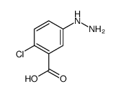 Benzoic acid, 2-chloro-5-hydrazino- (9CI) structure