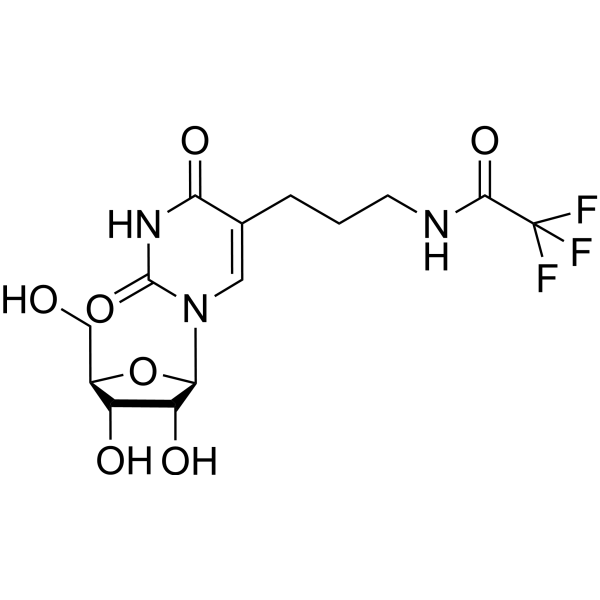 5-[3-[(Trifluoroacetyl)amino]propyl]uridine结构式
