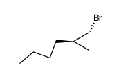 trans-1-bromo-2-butylcyclopropane Structure