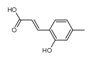 (E)-3-(2-hydroxy-4-methylphenyl)acrylic acid Structure