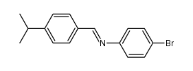 4-bromo-N-(4-isopropylbenzylidene)aniline结构式
