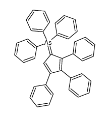 Triphenyl(2,3,4-triphenylcyclopentadienylidene)arsorane Structure