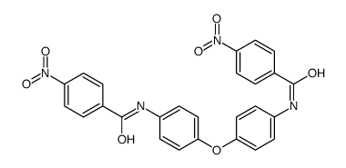 4-nitro-N-[4-[4-[(4-nitrobenzoyl)amino]phenoxy]phenyl]benzamide结构式