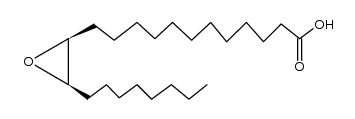 3β-Octyloxirane-2β-dodecanoic acid Structure