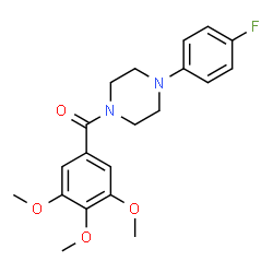 (4-(4-fluorophenyl)piperazin-1-yl)(3,4,5-trimethoxyphenyl)methanone结构式