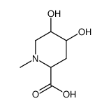 4,5-dihydroxy-1-methylpiperidine-2-carboxylic acid结构式