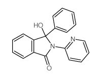 3-hydroxy-3-phenyl-2-pyridin-2-yl-isoindol-1-one structure