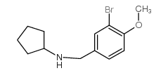 N-[(3-bromo-4-methoxyphenyl)methyl]cyclopentanamine结构式