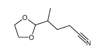 1,3-Dioxolane-2-butanenitrile,-gamma--methyl-结构式