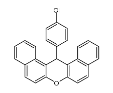 14-(4-chloro-phenyl)-14H-dibenzo[a,j]xanthene Structure