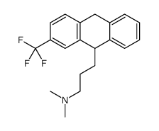 N,N-dimethyl-3-[2-(trifluoromethyl)-9,10-dihydroanthracen-9-yl]propan-1-amine Structure