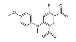 5-fluoro-N-(4-methoxyphenyl)-N-methyl-2,4-dinitroaniline结构式