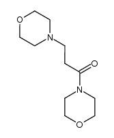 4-(3-morpholin-4-yl-propionyl)-morpholine结构式