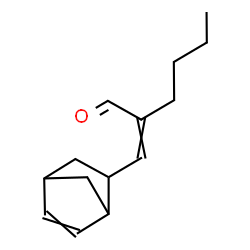 2-(bicyclo[2.2.1]hept-5-en-2-ylmethylene)hexenal结构式