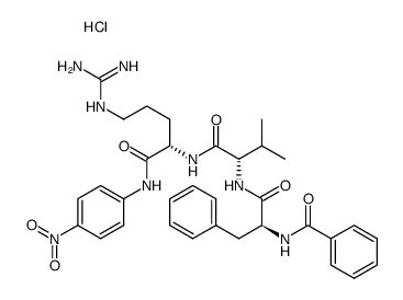 N-α-benzoyl-Phe-Val-Arg-p-NA Structure