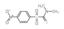 N,N-dimethyl-1-(4-nitrophenyl)sulfonyl-methanethioamide Structure