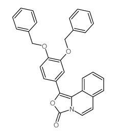 1-[3,4-bis(phenylmethoxy)phenyl]-[1,3]oxazolo[4,3-a]isoquinolin-3-one Structure