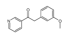 2-(3-methoxyphenyl)-1-pyridin-3-ylethanone结构式