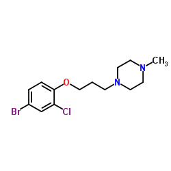 1-[3-(4-Bromo-2-chlorophenoxy)propyl]-4-methylpiperazine结构式