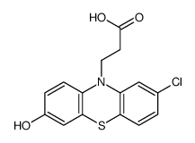 3-(2-chloro-7-hydroxyphenothiazin-10-yl)propanoic acid Structure