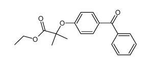 ethyl 2-(4-benzoylphenoxy)-2-methylpropanoate结构式