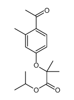 propan-2-yl 2-(4-acetyl-3-methylphenoxy)-2-methylpropanoate Structure