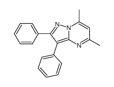 5,7-dimethyl-2,3-diphenylpyrazolo[1,5-a]pyrimidine结构式