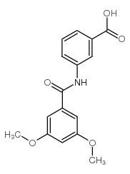 3-[(3,5-二甲氧苄基)氨基]-苯甲酸结构式