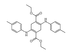 2,5-di-p-toluidino-cyclohexa-1,4-diene-1,4-dicarboxylic acid diethyl ester Structure
