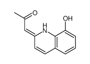1-(8-hydroxy-1H-quinolin-2-ylidene)propan-2-one结构式