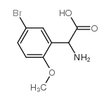 AMINO(5-BROMO-2-METHOXYPHENYL)ACETIC ACID结构式