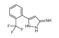 5-(2-TRIFLUOROMETHYL-PHENYL)-2H-PYRAZOL-3-YLAMINE Structure