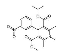 3-O-methyl 5-O-propan-2-yl 1,2,6-trimethyl-4-(3-nitrophenyl)-4H-pyridine-3,5-dicarboxylate Structure
