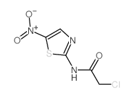 2-氯-N-(5-硝基-2-噻唑基)乙酰胺结构式