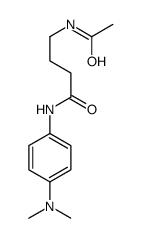 4-acetamido-N-[4-(dimethylamino)phenyl]butanamide结构式